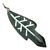 Jade pendant, 'Philodendron in Dark Green' - Jade pendant (image 2a) thumbail