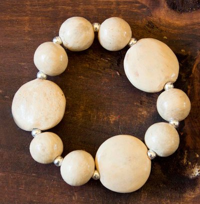 Ceramic beaded bracelet, Azacualpa Legacy