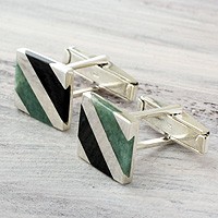 Jade cufflinks,