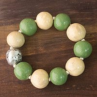 Ceramic stretch bracelet,