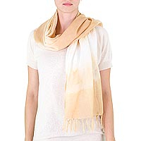 Cotton scarf Subtle Orange Guatemala