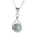 Jade pendant necklace, 'Pale Maya World' - Jade pendant necklace (image 2a) thumbail
