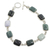 Jade link bracelet, 'Ya'ax Chich Colors' - Jade link bracelet thumbail