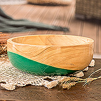 Wood bowl Spicy Green large Guatemala
