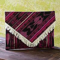 Cotton clutch handbag,