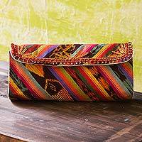 Cotton clutch handbag,