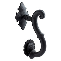 Wrought iron door knocker, 'Colonial Elegance' - Handmade Wrought Iron Door Knocker