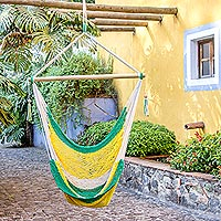 Cotton hammock swing Lemon Lime Nicaragua
