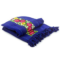 Cotton tablecloth Atitlan Floral Guatemala