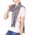 Rayon chenille scarf, 'Monochrome Riddle' - Black and White Handcrafted Rayon Chenille Scarf (image 2a) thumbail