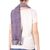 Rayon chenille scarf, 'Monochrome Riddle' - Black and White Handcrafted Rayon Chenille Scarf (image 2c) thumbail