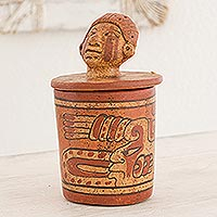 Ceramic vessel Pibil Man small El Salvador