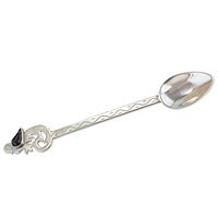 Sterling silver collectible spoon Quetzal Freedom Guatemala