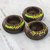 Wood tealight candleholders, 'Forest Garland' (set of 3) - Laurel Wood Tea Light Candle Holders (Set of 3) thumbail