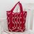 Cotton tote shoulder bag, 'Ruby Maya' - Hand Made Central American Cotton Tote Handbag thumbail