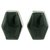 Jade button earrings, 'Black Maya Cornerstone' - Artisan Crafted Silver and Black Jade Button Earrings (image 2a) thumbail