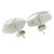 Jade button earrings, 'Black Maya Cornerstone' - Artisan Crafted Silver and Black Jade Button Earrings (image 2b) thumbail