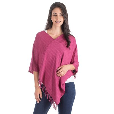 Cotton poncho, Organic Blossom