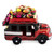 Ceramic sculpture, 'Bus to El Salvador II' - Red and Green Ceramic Chicken Bus Figurine from Guatemala (image 2b) thumbail