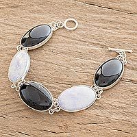Jade link bracelet,