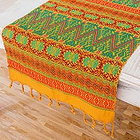 Cotton table runner Guatemala Warmth Guatemala