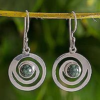 Jade dangle earrings,