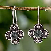 Jade dangle earrings,