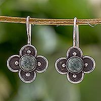 Jade dangle earrings,