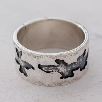 Guatemalan Artisan Crafted Sterling Silver Band Ring