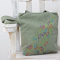Cotton shoulder bag,