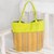 Cotton tote handbag, 'Maya Lemon' - Handwoven Yellow and Orange Tote Handbag from Guatemala (image 2) thumbail
