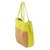 Cotton tote handbag, 'Maya Lemon' - Handwoven Yellow and Orange Tote Handbag from Guatemala (image 2b) thumbail