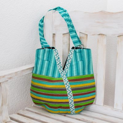 Cotton tote handbag, Colors in V