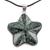 Dark green jade pendant necklace, 'Wishing Star' - Fair Trade Jewelry Artisan Crafted Dark Jade Necklace (image 2a) thumbail