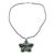 Dark green jade pendant necklace, 'Wishing Star' - Fair Trade Jewelry Artisan Crafted Dark Jade Necklace (image 2e) thumbail