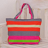 Cotton tote handbag Tropical Trend Guatemala