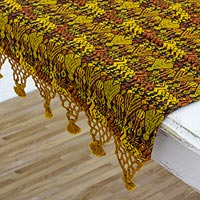 Cotton table runner Tactic Yellow Guatemala