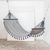 Cotton hammock, 'Take Me to Infinity' (single) - Guatemala Handwoven Grey Cotton Hammock (Single) thumbail