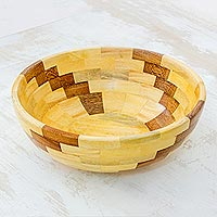 Wood bowl Natural Spiral Guatemala