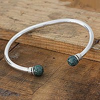 Jade cuff bracelet,