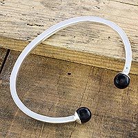 Jade cuff bracelet,