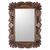 Wood wall mirror, 'Sunflower Elegance' - Handcrafted Pinewood Floral Motif Mirror from Guatemala (image 2a) thumbail