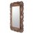 Wood wall mirror, 'Sunflower Elegance' - Handcrafted Pinewood Floral Motif Mirror from Guatemala (image 2b) thumbail