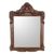 Wood wall mirror, 'Spiral View' - Handcrafted Pinewood Wall Mirror from Guatemala (image 2a) thumbail