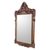Wood wall mirror, 'Spiral View' - Handcrafted Pinewood Wall Mirror from Guatemala (image 2b) thumbail