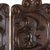 Wood folding screen, 'Harvest Moon and Sun' - Hand Carved Pine Wood Folding Screen from Guatemala (image 2b) thumbail