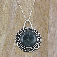 Jade pendant necklace,