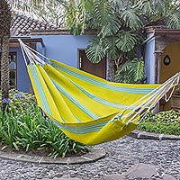 Handwoven hammock Joyous Spring Buds single Guatemala