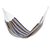Handwoven hammock, 'Quiet Beach' (single) - Guatemalan Single Hammock Handwoven in Blue and Brown (image 2a) thumbail