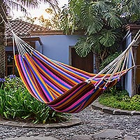 Cotton hammock Fiesta en Guatemala single Guatemala